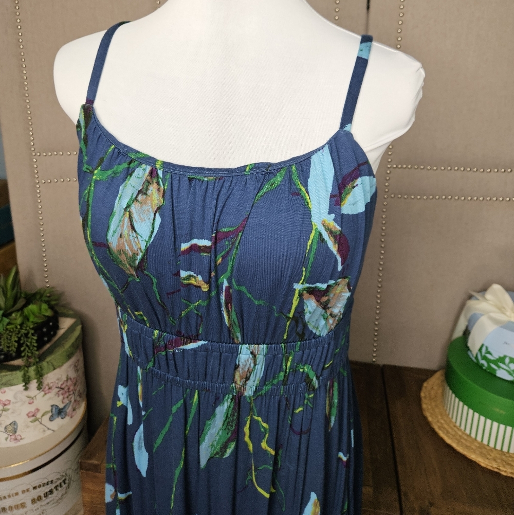 Soma Sketch Leaves Ink Sleevless Bra Top Dress - Picture 2 of 15